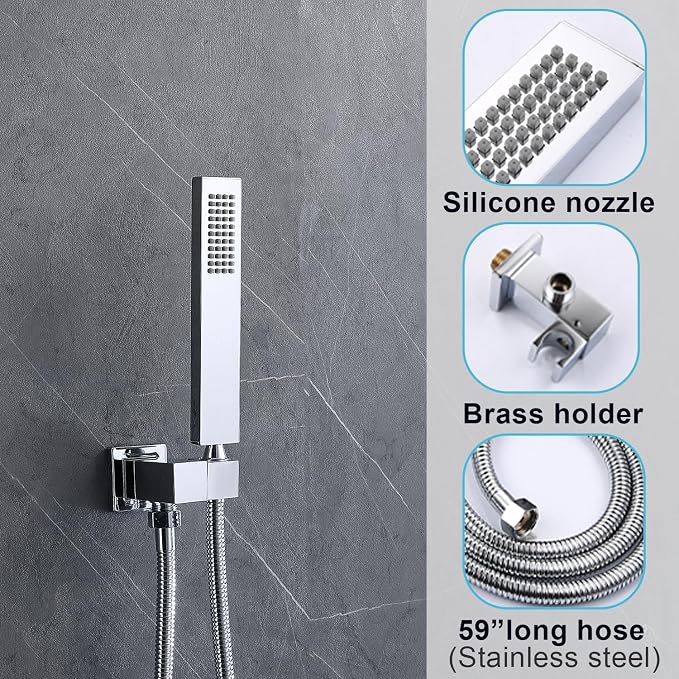 Shower System 12 Inches Rainfall Shower System Shower Head System - Image 6