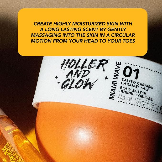 Holler And Glow Miami Wave Salted Caramel Body Butter, Body Butter - Image 8