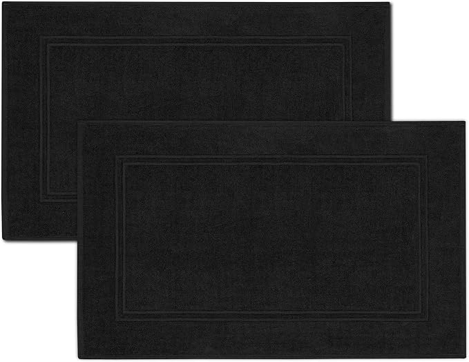 Tens Towels Pack of 2 Bath Mats 100% Cotton, 20 x 32 Inches, Super Absorbent by TensTowels