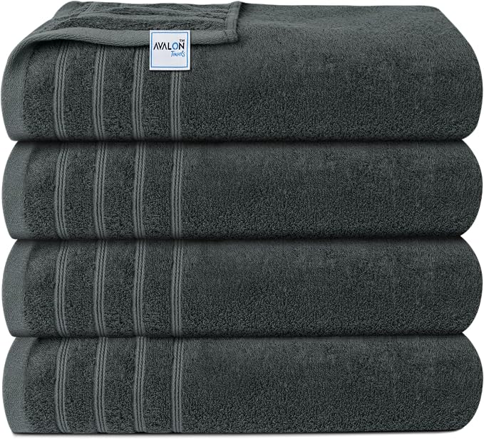 Avalon Towels Bath Towels Set of 4, Size 30 x 60 Inches, Highly Soft and - Image 2