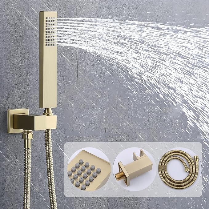 Shower Faucet Set Brushed Gold Shower System - Image 4