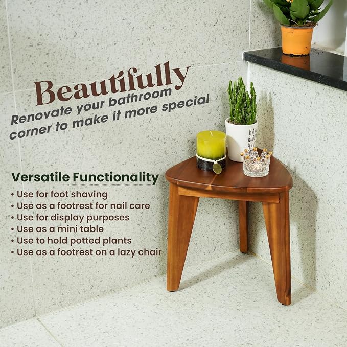 HOLANA 12" Corner Shower Foot Rest - Image 6