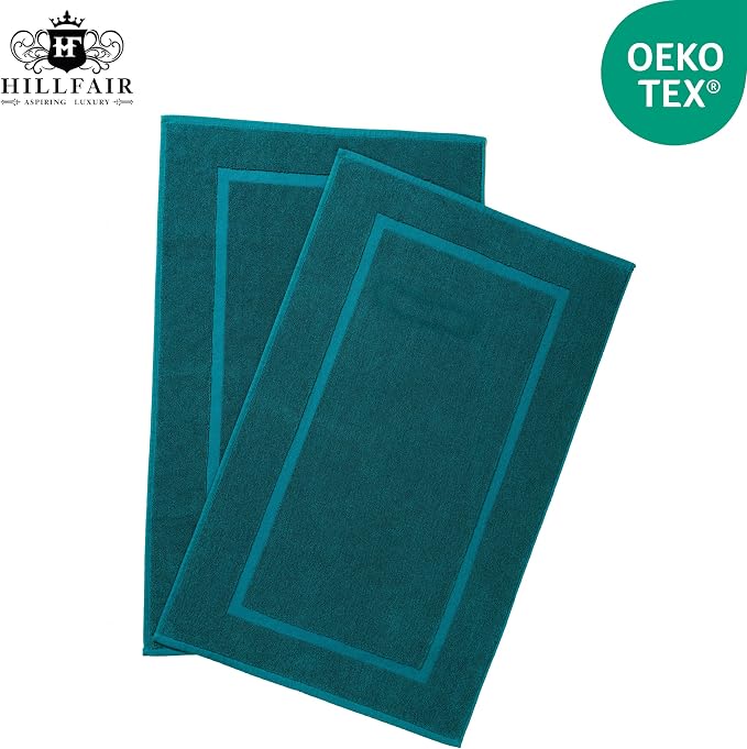 HILLFAIR-900 GSM-100% Ringspun Cotton Floor Towels mat- Hotel-Spa Tub-Shower - Image 3