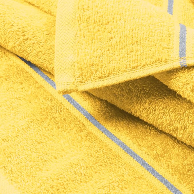 MyOwn Ultra Soft 6 Pack Cotton Towel Set, Contains 2 Bath Towels 28x55 inch - Image 2