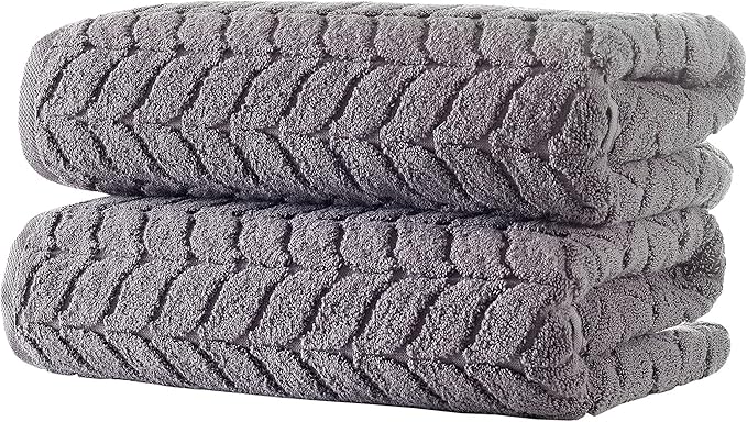 Turkish Cotton Ultra-Soft Plush Absorbent Quick Dry Bathroom Towel Set - Image 2