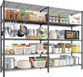 REIBII 1450LBS Shelves 5 Tier Metal Shelving Unit Storage Wire Shelving 58.1''W by REIBII