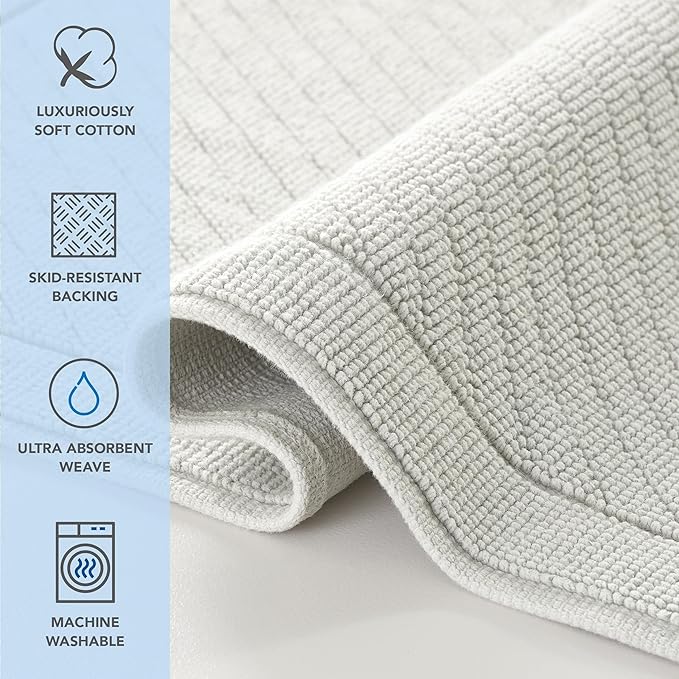 Arkwright 2 Piece 100% Cotton Bathroom Rug Set - Image 3