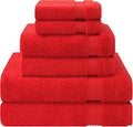 Cotton Paradise 6 Piece Towel Set, 100% Cotton Soft Absorbent Turkish Towels by UNITEDHOMETEXTILE