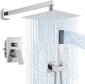 KES Shower Faucet with 10-Inch Rain Shower Head with Handheld Spray, Pressure by KES