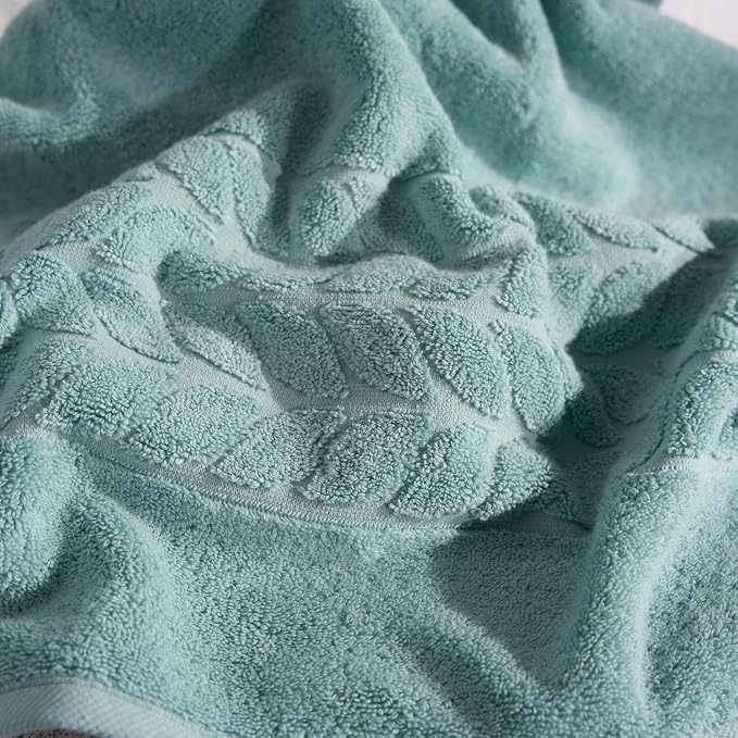 BAGNO MILANO Organic Turkish Cotton Bath Towels, Luxury Jacquard Collection - Image 4
