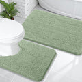 OLANLY Bathroom Rugs Sets 2 Piece, Soft Absorbent Chenille Bath Mats and by OLANLY