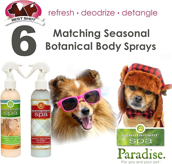 Best Shot Scentament Spa Botanical Body Splash, Detangler Spray, Hypoallergenic - Image 2