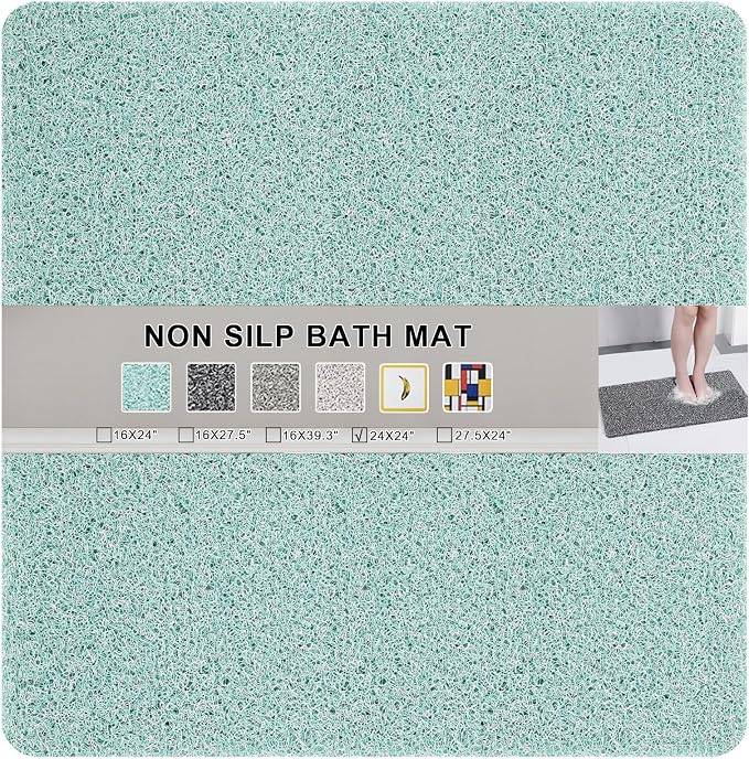 Nonslip Bathtub Mat, Anti Slip Bath Mat 0.6" Extra Thick, Quick Dry Bath Tub by Rzoysia