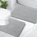 OLANLY Bathroom Rugs Sets 2 Piece, Soft Absorbent Chenille Bath Mats and by OLANLY