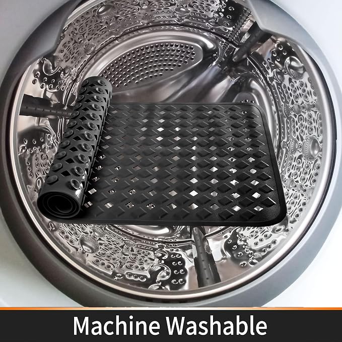 Yimobra Square Shower Mat Non Slip, Super Strong Suction Cups, Machine Washable - Image 6