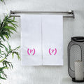 Monogrammed Hand Towels for Bathroom Makeup, Personalized Turkish Cotton Towel by ViaDanteHomeConcept