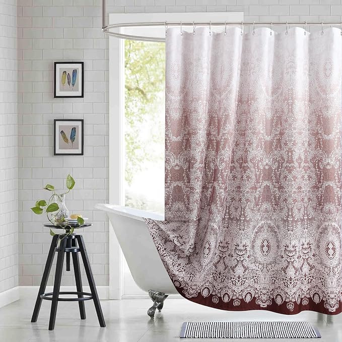 90 Inch Extra Long Shower Curtain by BESTRIPES