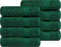 Ample Decor Hand Towel 18 X 28 Inch Pack of 8 600 GSM 100% Cotton Soft by AmpleDecor