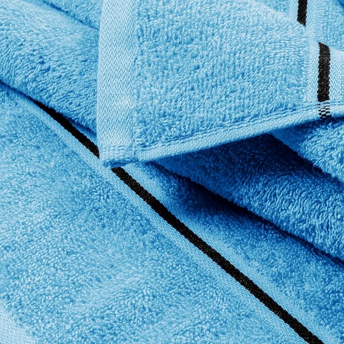 MyOwn Cotton 2 Pack Oversized Bath Towel Set 28x55 inches, Large Bath Towels - Image 2