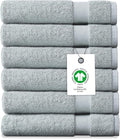 Delara Organic Cotton Luxuriously Plush Washcloths Pack of 6 | GOTS & Oeko-TEX by Delara