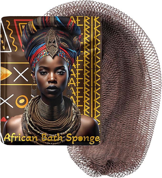 AFRIKI African Net Sponge – Exfoliating Body Scrubber, All Skin Types | 45 in by AFRIKI
