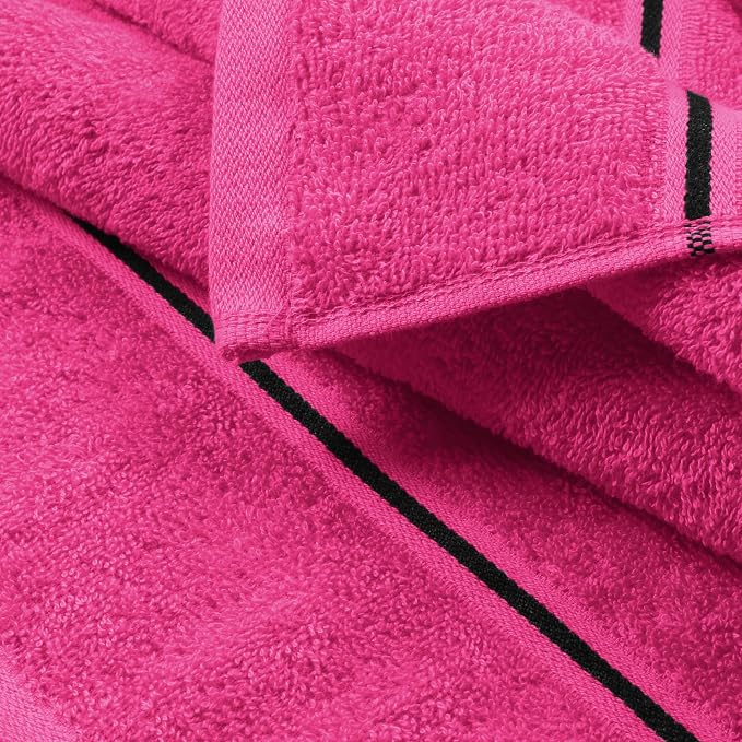 MyOwn Ultra Soft 6 Pack Cotton Towel Set, Contains 2 Bath Towels 28x55 inch - Image 2