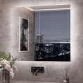 TETOTE 42 x 36 Inch LED Mirror Backlit Bathroom, Anti-Fog Mirror by TETOTE