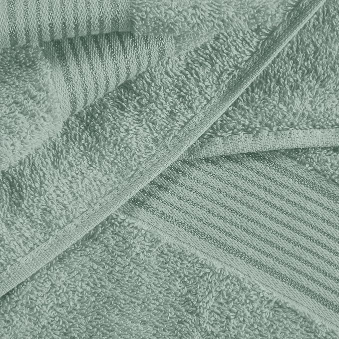 Elvana Home Cotton 2 Pack Oversized Bath Towel Set 28x55 inches, Large Bath - Image 2
