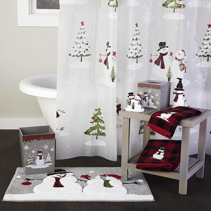 SKL Home Christmas Woodland Winter Snowman Rug - Image 3