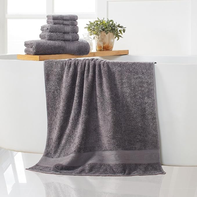 TRIDENT Soft & Plush Luxury Towel Set, 100% Cotton, 2 Bath Towels 2 Hand Towels - Image 2