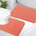 OLANLY Bathroom Rugs Sets 2 Piece, Soft Absorbent Chenille Bath Mats and by OLANLY