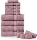 LANE LINEN Bathroom Towels Set of 12 – Zero Twist, 100% Cotton, 4 Bath by LaneLinen