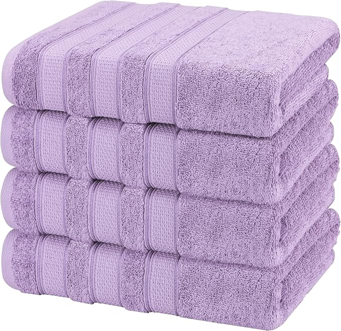 American Soft Linen Salem 100% Cotton Turkish 4 Piece Bath Towels - Image 5