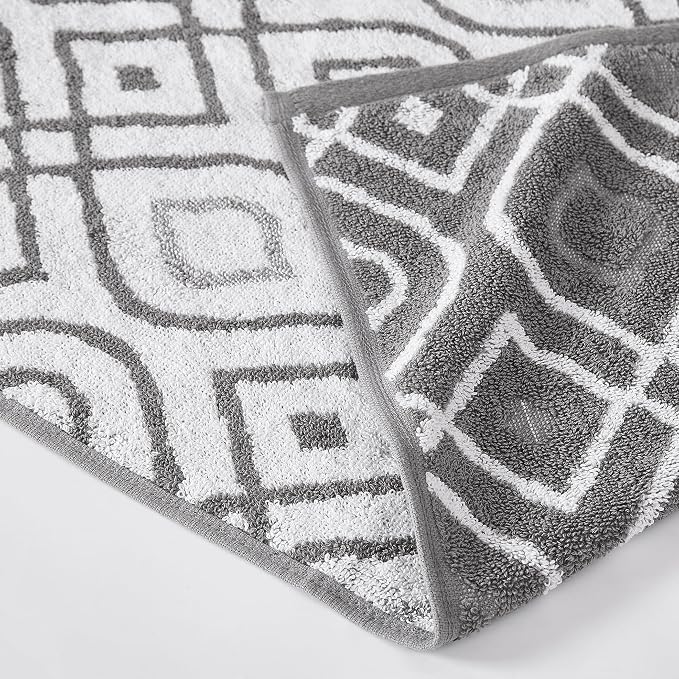 Modern Threads Oxford 6-Piece 100% Cotton Towel Set – Yarn Dyed Jacquard & - Image 2
