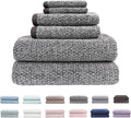 Everplush Diamond Jacquard 6 Pieces Bath Towel Set, Luxury Super Soft Oversized by Everplush