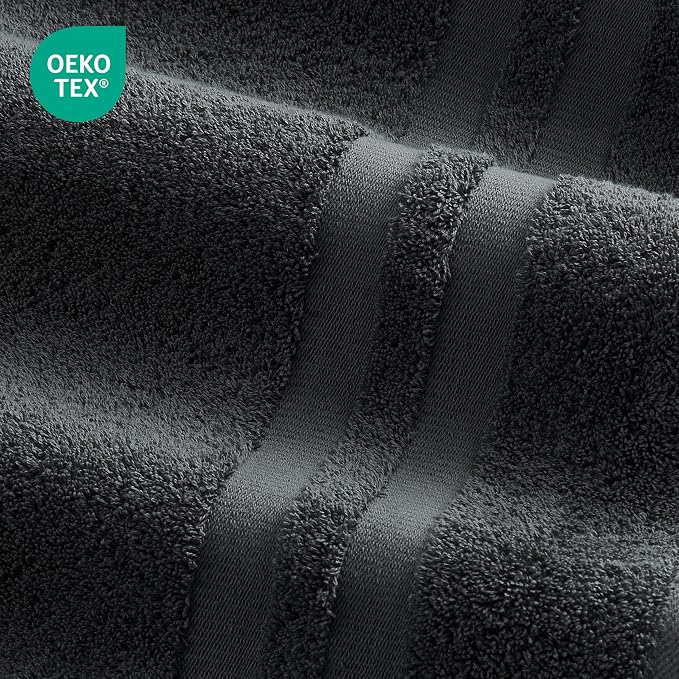 Premium 6 Piece Towel Set, 2 Bath Towel, 2 Hand Towels, 2 Washcloths, 100% - Image 3
