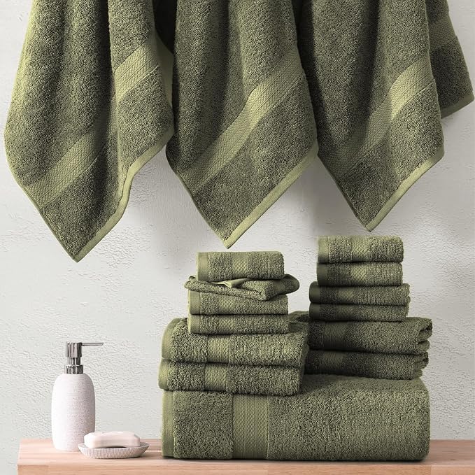 LANE LINEN 100% Cotton Luxury Towel Set - Image 5