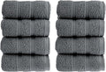 HALLEY Turkish 8 Pack Premium Washcloths 650 GSM Highly Absorbent Super Soft by HALLEY-TurkishCottonTowels