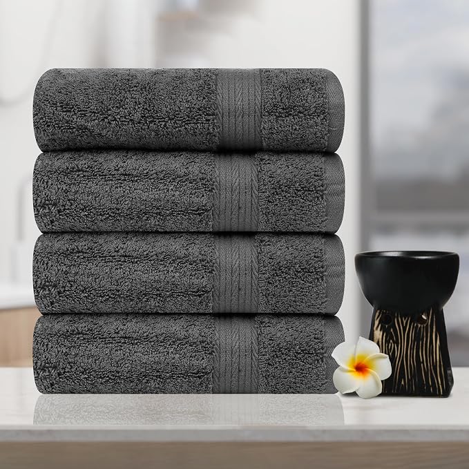 Ample Decor Hand Towel 18 X 28 Inch 600 GSM 100% Cotton, Soft Absorbent - Image 2