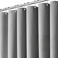 Inhousolu Fabric Shower Curtain Waffle Weave, 230 GSM Heavy Duty, Weighted Hem by INHOUSOLUHOMEDECOR