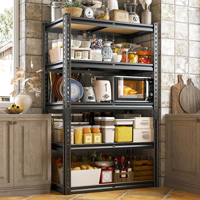 REIBII Storage Shelves 5 Tier Garage Shelving Heavy Duty Metal Shelving 2020LBS - Image 5