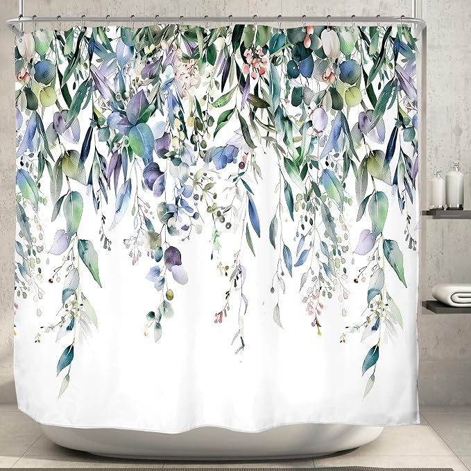Riyidecor Clawfoot Tub Extra Wide Wrap All Around Circular Round Shower Curtain - Image 2