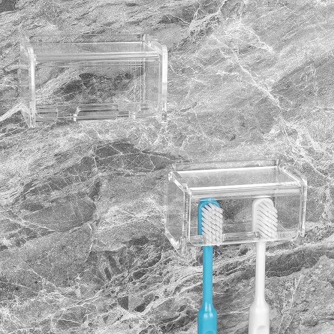 2 Pack Toothbrush Holder Wall Mounted - Image 4