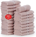 Ample Decor 100% Cotton Washcloths Set of 20 by AmpleDecor