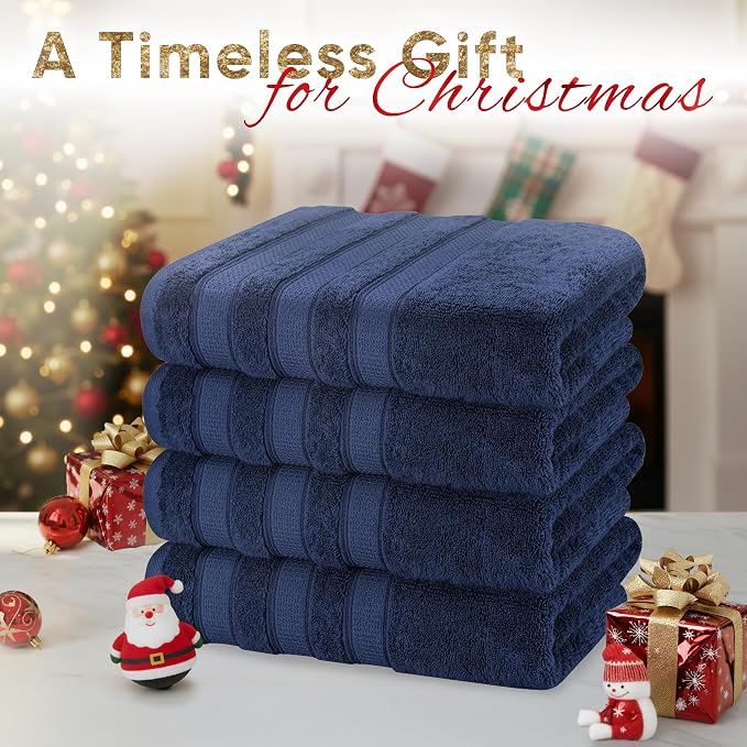 American Soft Linen Salem 100% Cotton Turkish 4 Piece Bath Towels - Image 2
