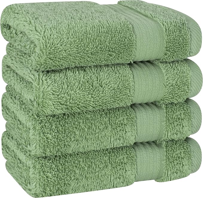 Cotton Paradise 100% Cotton Turkish Washcloth Set - Image 4