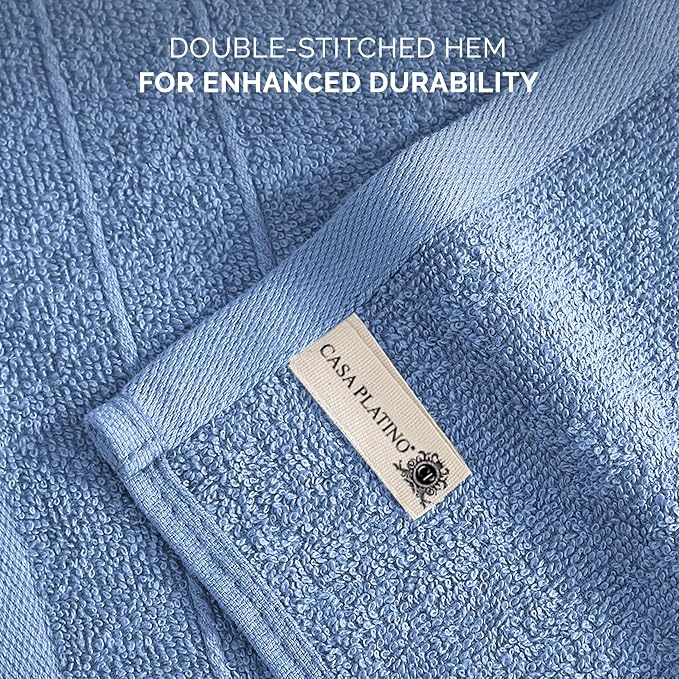 Casa Platino 100% Cotton Wash Cloths 6 Pack - Image 6