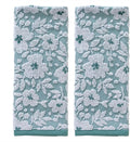 SKL Home Floral Jacquard Hand Towel Set, Moss Green by SKLHomebySaturdayKnightLtd
