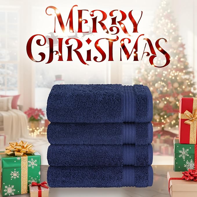 Cotton Paradise Hand Towels for Bathroom, 100% Cotton Turkish 4 Piece Hand - Image 2