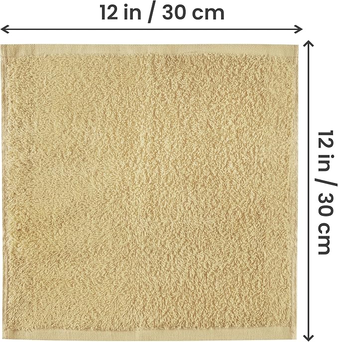 Utopia Towels 12 Pack Cotton Washcloths Set, 100% Ring Spun Cotton, Premium - Image 3